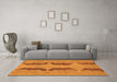 Machine Washable Oriental Orange Modern Area Rugs in a Living Room, wshabs1016org