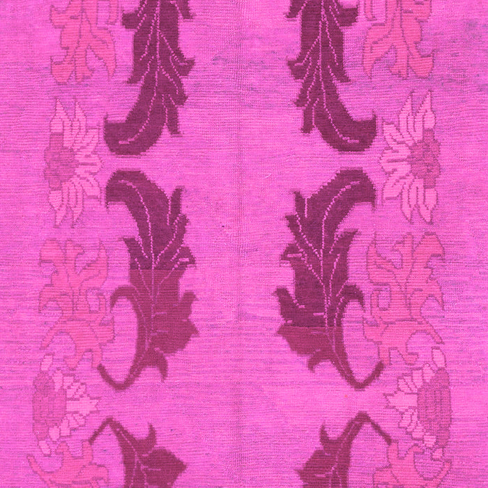 Machine Washable Oriental Pink Modern Rug, wshabs1016pnk