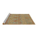 Sideview of Machine Washable Abstract Light Brown Rug, wshabs1017