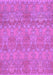 Machine Washable Abstract Purple Modern Area Rugs, wshabs1017pur