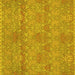 Square Machine Washable Abstract Yellow Modern Rug, wshabs1017yw