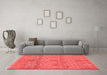 Modern Red Washable Rugs