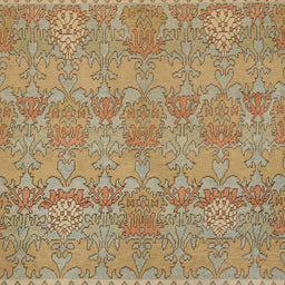 Round Abstract Light Brown Modern Rug, abs1017