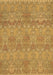 Machine Washable Abstract Brown Modern Rug, wshabs1017brn