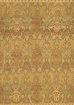 Abstract Brown Modern Rug, abs1017brn
