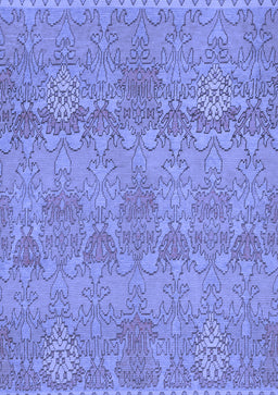 Abstract Blue Modern Rug, abs1017blu