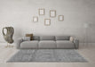 Machine Washable Abstract Gray Modern Rug in a Living Room,, wshabs1017gry