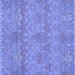 Square Abstract Blue Modern Rug, abs1017blu