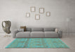 Machine Washable Abstract Light Blue Modern Rug in a Living Room, wshabs1017lblu