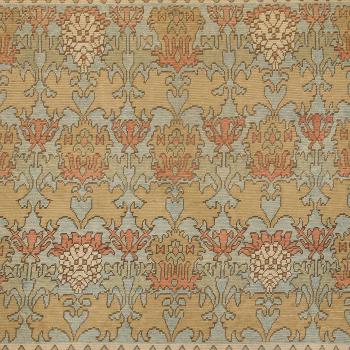 Square Machine Washable Abstract Light Brown Rug, wshabs1017