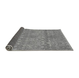 Sideview of Abstract Gray Modern Rug, abs1017gry