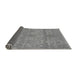 Sideview of Abstract Gray Modern Rug, abs1017gry