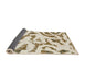 Sideview of Abstract Wheat Beige Modern Rug, abs1018