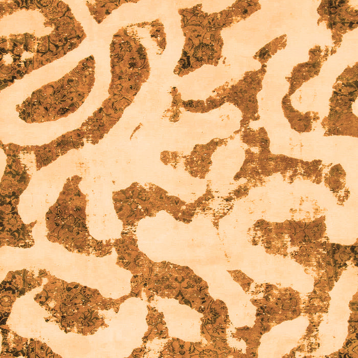 Machine Washable Abstract Orange Modern Area Rugs, wshabs1018org