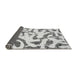 Sideview of Abstract Gray Modern Rug, abs1018gry