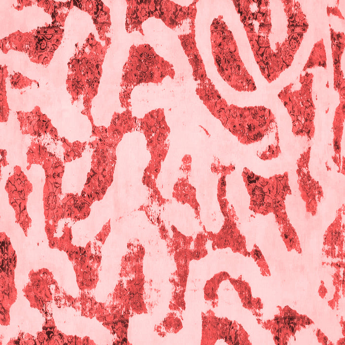 Machine Washable Abstract Red Modern Rug, wshabs1018red