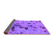 Sideview of Abstract Purple Modern Rug, abs1019pur