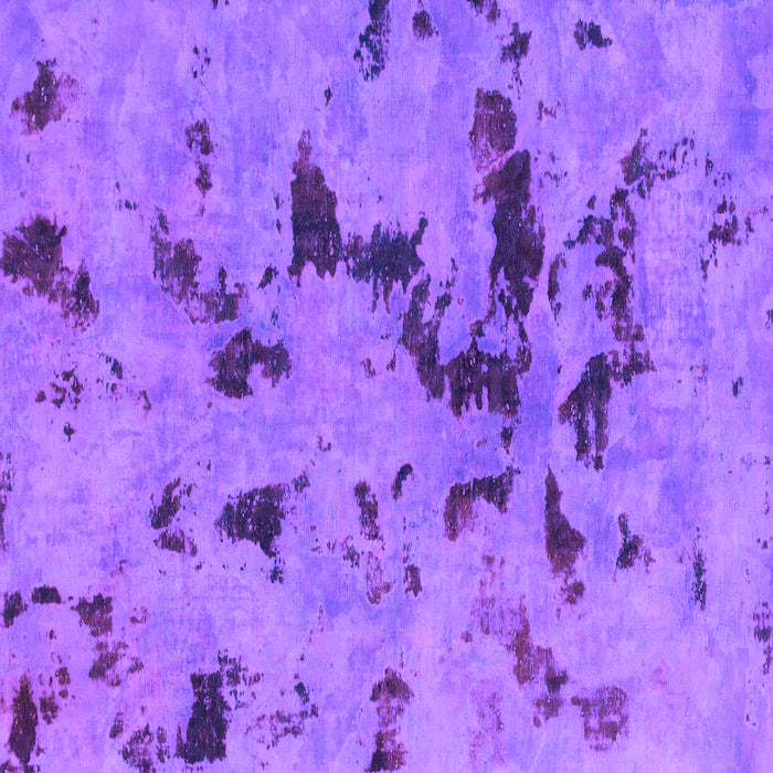 Square Machine Washable Abstract Purple Modern Area Rugs, wshabs1019pur