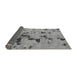 Sideview of Abstract Gray Modern Rug, abs1019gry