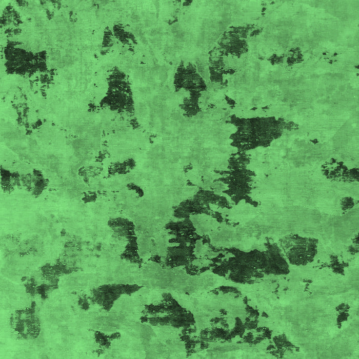 Machine Washable Abstract Emerald Green Modern Area Rugs, wshabs1019emgrn