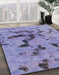 Machine Washable Abstract Purple Mimosa Purple Rug in a Family Room, wshabs1019