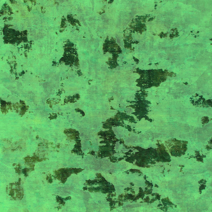 Machine Washable Abstract Green Modern Area Rugs, wshabs1019grn