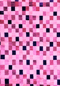 Checkered Pink Modern Rug, abs101pnk