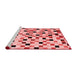 Modern Red Washable Rugs