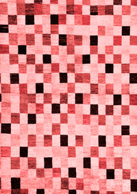 Checkered Red Modern Rug, abs101red