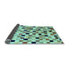 Sideview of Checkered Light Blue Modern Rug, abs101lblu