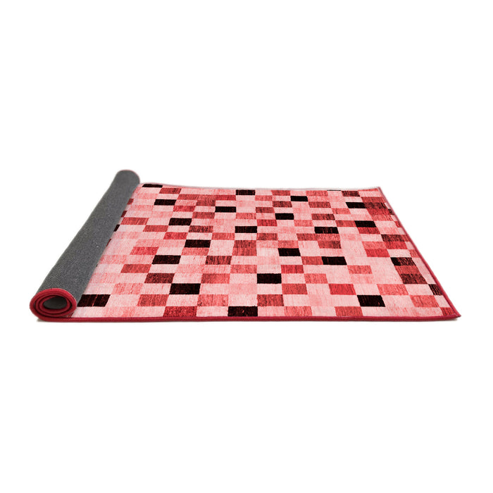 Checkered Red Modern Area Rugs