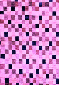 Checkered Purple Modern Rug, abs101pur