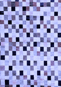 Checkered Blue Modern Rug, abs101blu