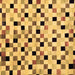 Square Machine Washable Checkered Brown Modern Rug, wshabs101brn