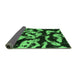 Sideview of Abstract Emerald Green Modern Rug, abs1020emgrn