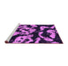 Sideview of Machine Washable Abstract Pink Modern Rug, wshabs1020pnk