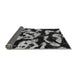 Sideview of Abstract Gray Modern Rug, abs1020gry