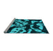 Sideview of Machine Washable Abstract Light Blue Modern Rug, wshabs1020lblu