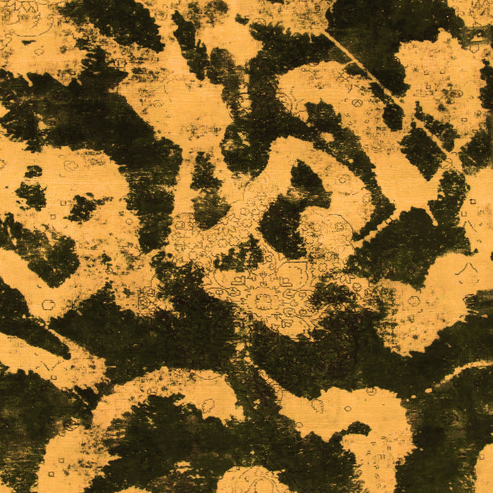 Machine Washable Abstract Orange Modern Area Rugs, wshabs1020org