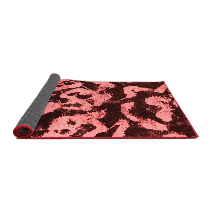 Abstract Red Modern Area Rugs
