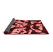 Abstract Red Modern Area Rugs