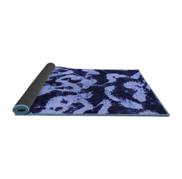 Sideview of Abstract Blue Modern Rug, abs1020blu