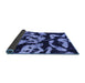 Sideview of Abstract Blue Modern Rug, abs1020blu