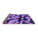 Sideview of Abstract Purple Modern Rug, abs1020pur