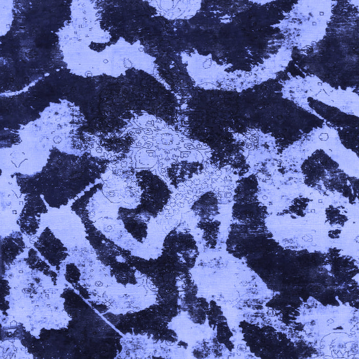 Machine Washable Abstract Blue Modern Rug, wshabs1020blu