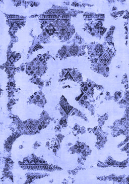 Abstract Blue Modern Rug, abs1021blu