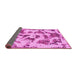 Sideview of Abstract Pink Modern Rug, abs1021pnk