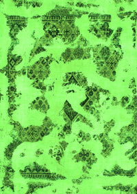 Abstract Green Modern Rug, abs1021grn