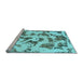 Sideview of Machine Washable Abstract Light Blue Modern Rug, wshabs1021lblu