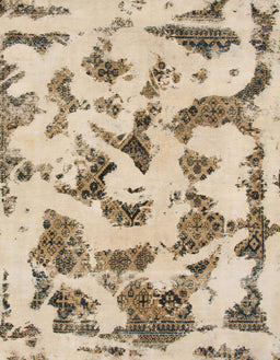 Abstract Dark Gold Brown Modern Rug, abs1021